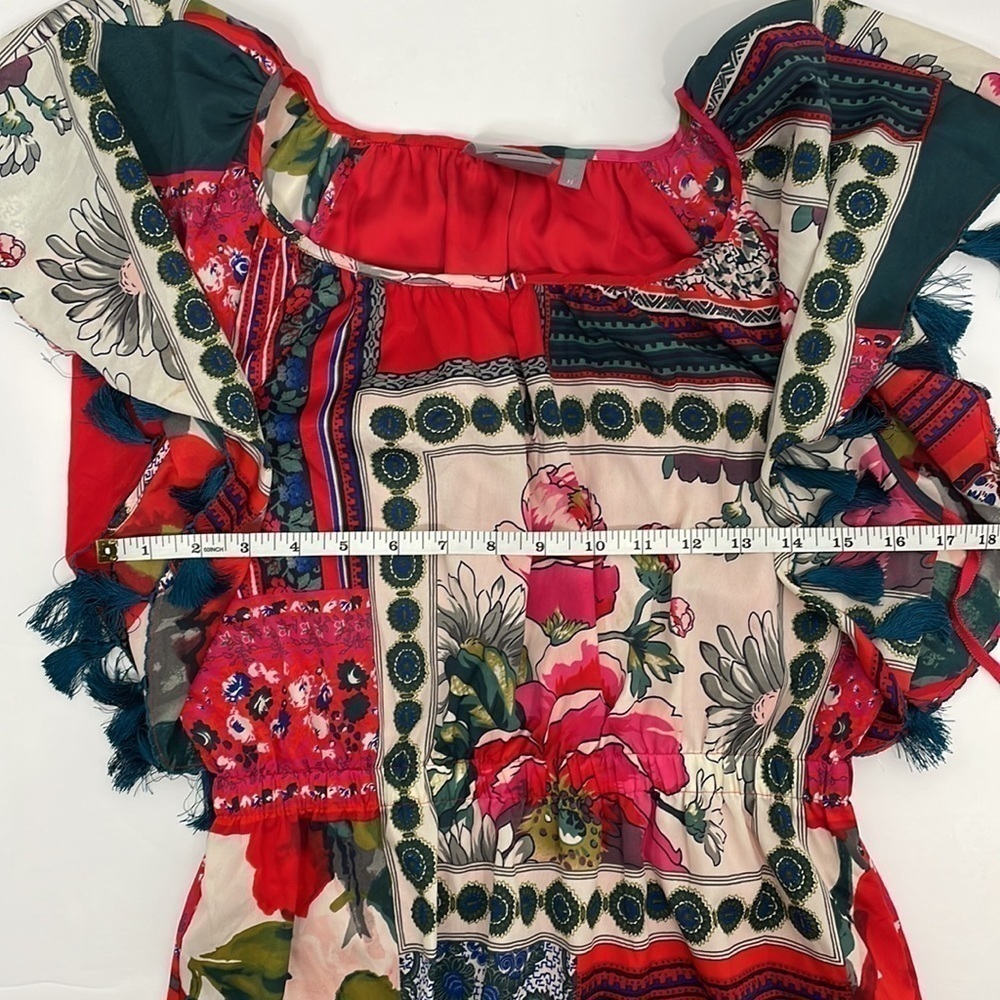 ANTHROPOLOGIE Vanessa Virginia Persian Rose Dress - Picture 10 of 12